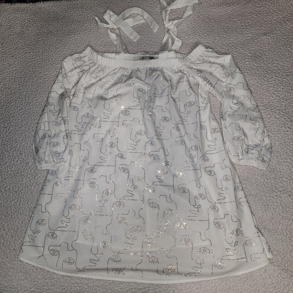 NWT Gorgeous Akira Face Off Boho Sparkling Chic Midi Dress - Picture 14 of 16
